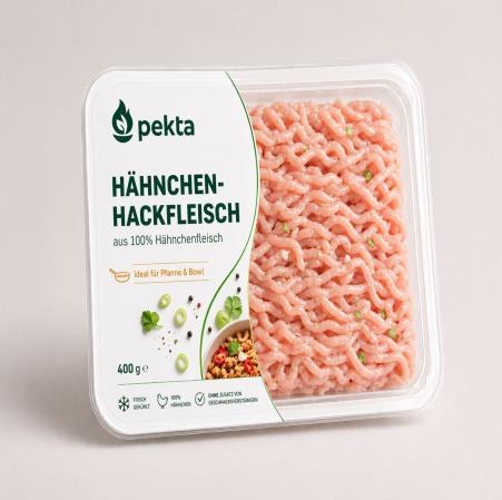 Verpackung Hähnchen-Hackfleisch