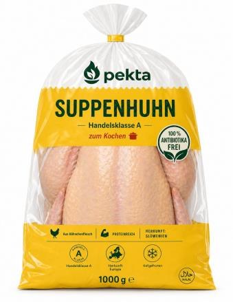 Verpackung Suppenhuhn
