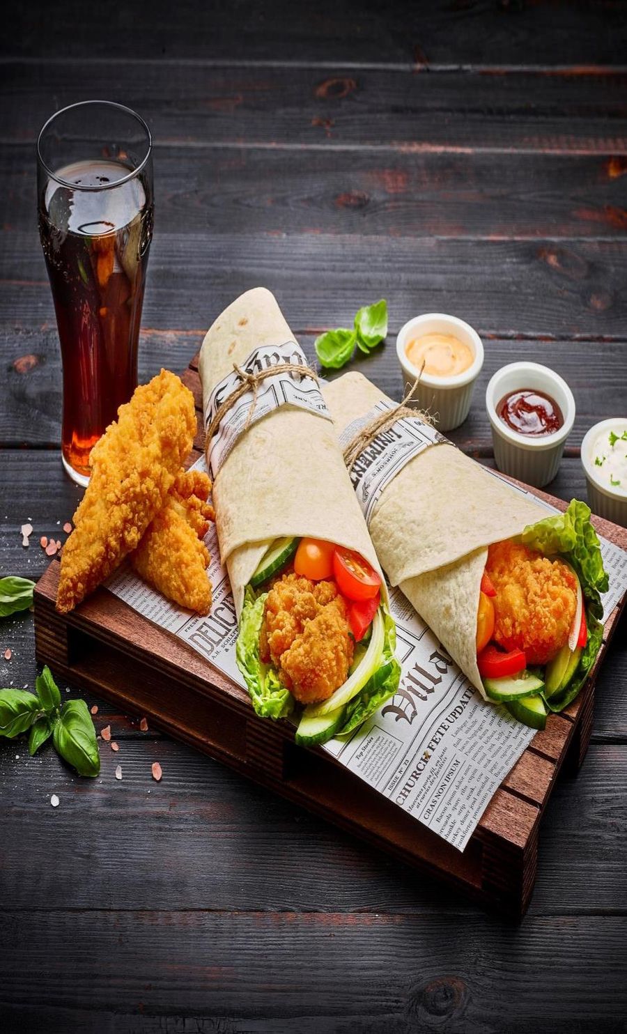 Serviervorschlag Tender-Wraps